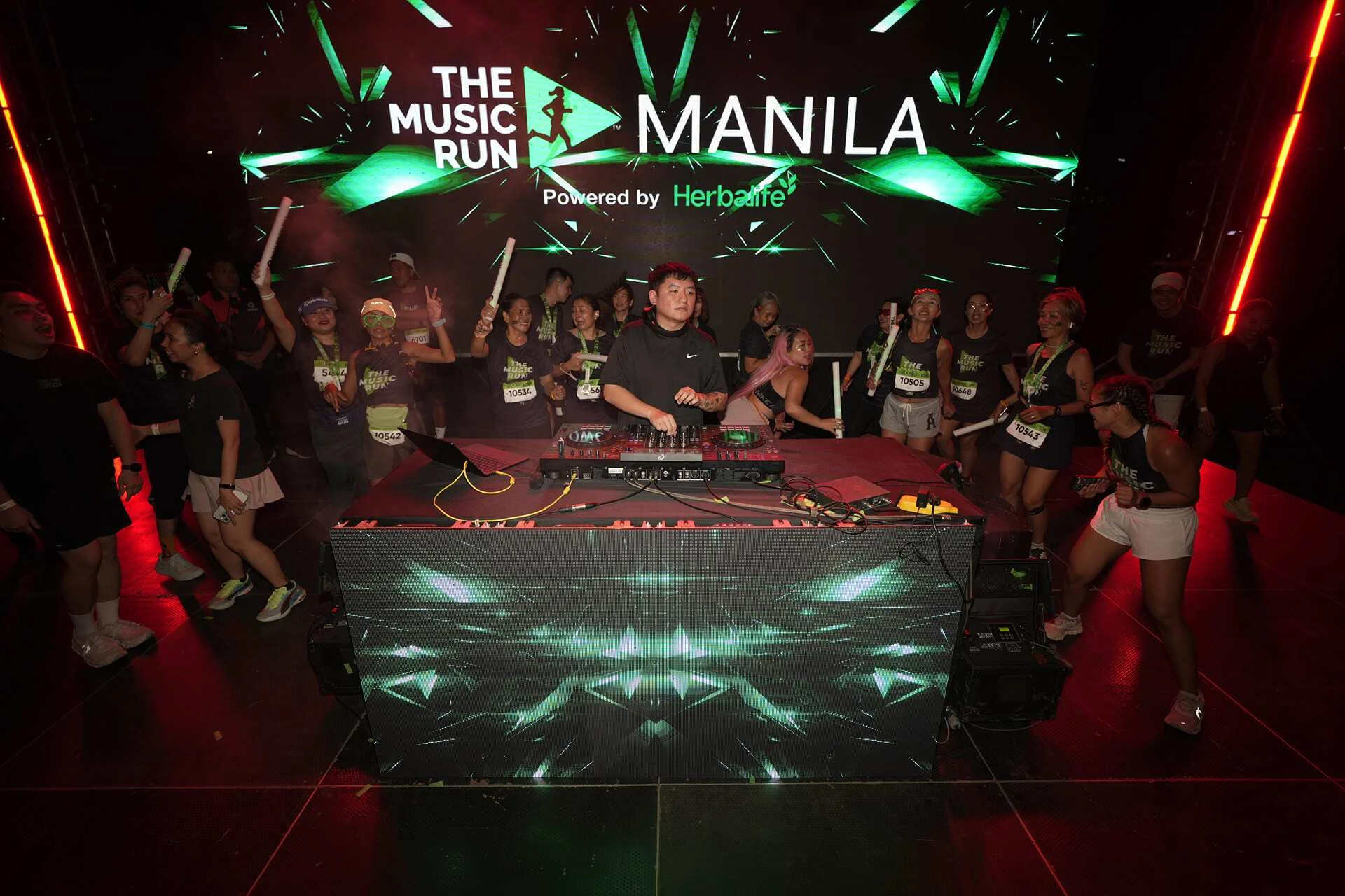 DJ performing on the official Music Run Manila stage
